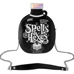 Killstar ✦ Syrup Handbag ✦ Vegan Leather Black w/ Holographic Drip Print NWT